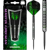 Mission Martin Lukeman Black & Green 90% - Dartpijlen