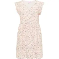Mymo Jurk duifblauw / groen / rosa / rood
