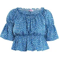 Mymo Blouse blauw / wit