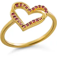 Orphelia 'Cecilia' Dames 925 Sterling Zilveren Ring - Goud ZR-7584/R