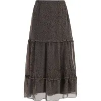 Dreimaster Rok 'Ikita' donkerbeige / mokka