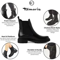 Tamaris Chelsea boots zwart
