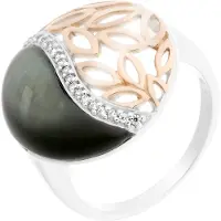 Orphelia Dames 925 Sterling Zilveren Ring - Zilver/Roos ZR-7112