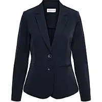 &Co Woman rechtvallende blazer PHILEINE van travelstof marineblauw female | Maat: 40