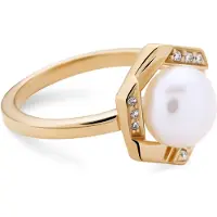 Orphelia Dames 925 Zilver Ring - Goud ZR-7469/G