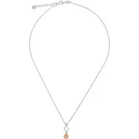 Orphelia 'Maite' Dames 925 Sterling Zilveren Ketting met Hanger - Zilver/Roze ZK-7376