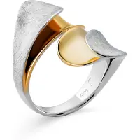 Orphelia Dames 925 Sterling Zilveren Ring - Zilver/Goud ZR-7508