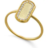 Orphelia 'Malaga' Dames 925 Sterling Zilveren Ring - Goud ZR-7573/G