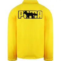Puma x Maison Kitsune Lange Mouw Gekraagde Gele Herenjas 530430 30