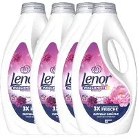 Lenor Aanbieding: Vloeibaar Wasmiddel Color Amethist & Bloemenboeket 1125 ml (4 flessen - 100 wasbeurten)