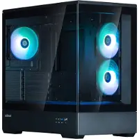 Peta GamePC Panoramic View P30 – AMD Ryzen 5 7600X3D – Nvidia GeForce RTX 5060 Ti 8GB – 32GB RAM – 2TB M.2 SSD – Zwart -High-End Gaming PC – Windows 11 Pro – Wifi – RGB Aquarium Behuizing