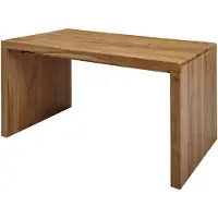 Wohnling Bureau BOHA, massief acaciahout, computerbureau, 140 cm breed, echt hout, design, opbergruimte, kantoorbureau, landelijke stijl