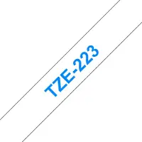 Brother TZe-223 Tape Blauw op wit (9 mm)