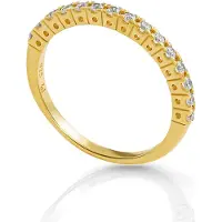 Orphelia 'Claire' Dames 925 Sterling Zilveren Ring - Goud ZR-7539/G