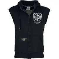 West Coast Choppers Bodywarmer - WCC OG ATX Sleeveless Zip Hoodie - S tot 4XL - voor Mannen - zwart | Maat 4XL