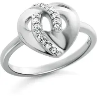 Orphelia 'Amore' Dames 925 Sterling Zilveren Ring - Zilver ZR-7577