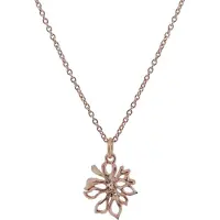 Orphelia Dames 925 Sterling Zilveren Ketting met Hanger - Roze ZH-6027/1