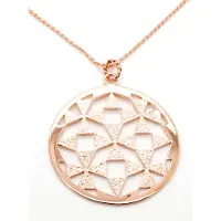 Orphelia Dames 925 Sterling Zilveren Ketting met Hanger - Roze ZH-6037/1