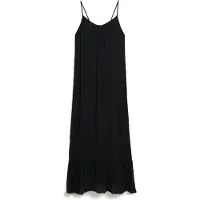 Superdry Beach Maxi-hemdjurk Zwart Grootte: 38