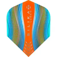 Harrows Silika Lumen NO6 Cyan & Orange Tough Crystalline Coated - Dart Flights
