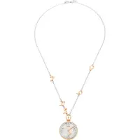 Orphelia Dames 925 Sterling Zilveren Ketting - Zilver/Roze ZK-7174/1