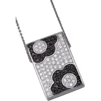 Orphelia Dames 925 Sterling Zilveren Hangertje met Ketting - Wit ZH-4527