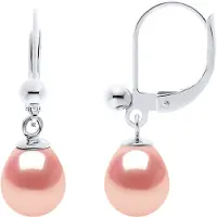 Diadema Oorbellen Dangle zoetwater parels White Peren 7-8 mm 925