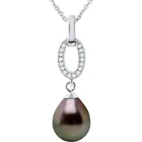 Diadema Ketting Jewelry Tahitian Pearl 8-9 mm Pear 925