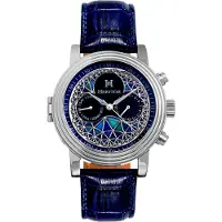 Heritor Automatic Heritor Automatisch Legacy horloge met leren bandje met dag/datum