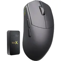 Lamzu Maya X draadloze gamingmuis 8K - zwart (Draadloze), Muis, Zwart