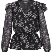 Dreimaster Blouse zwart / wit
