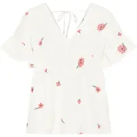 Dreimaster Blouse groen / rosa / wolwit