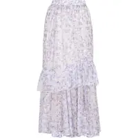 Dreimaster Rok lila / wit
