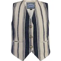 Dreimaster Bodywarmer beige / donkerblauw
