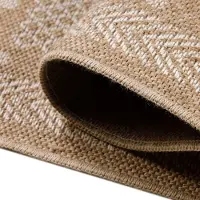 Muratap Natur vloerkleed kumar buitenkleed sisal laagpolig indoor en outdoor 120x170 cm