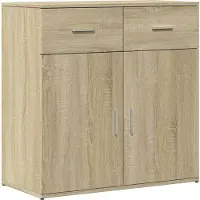 vidaXL Dressoir 79x38x80 cm bewerkt hout sonoma eikenkleurig