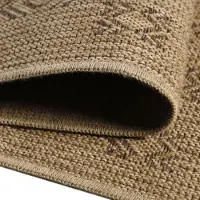 Muratap Natur vloerkleed dhaka buitenkleed sisal laagpolig indoor en outdoor beige 80x150 cm