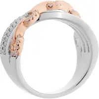 Orphelia Dames 925 Sterling Zilveren Ring - Zilver/Rosé ZR-7281