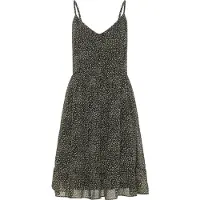 Dreimaster Zomerjurk oranje / zwart / offwhite