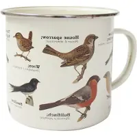 Gift Republic Emaille drinkbeker met vogels - Gentlemens Hardware