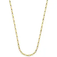 Frank 1967 7FN-0080 – Ketting Heren – Schakelketting – Goudkleurig Roestvrij Staal – 5 x 2,5 mm – 55 cm – Cadeau voor Mannen