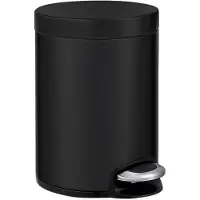 EKO - Serene pedaalemmer 5 liter - Steel Plastic - mat zwart - Prullenbak