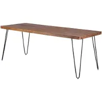 Wohnling eettafel van massief sheeshamhout, 180 x 80 x 76 cm. Keukentafel, model WL1.495