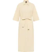 Dreimaster Klassik Blousejurk beige
