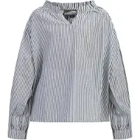 Dreimaster Blouse donkerblauw / wit