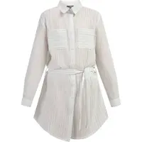 Dreimaster Jurk lichtblauw / goud / offwhite
