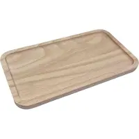 Playwood Hobbygroep dienblad rubberhout klein - serveerplateau keuken 26x14 cm.