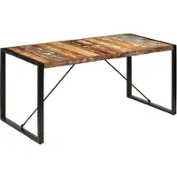 Syfax Eettafel 160x80x75 cm massief gerecycled hout