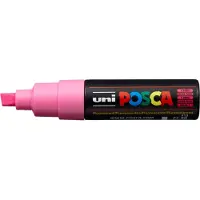 Posca acrylmarker - beitelpunt PC-8K - 8 mm - fluor roze