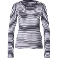 Levi's Shirt 'Essential Housemark Long Sleeve Tee' navy / wit